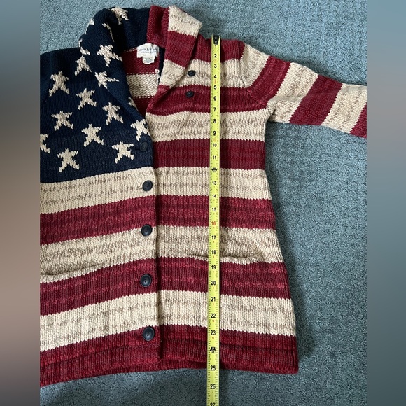 DENIM & SUPPLY RALPH LAUREN S M American Flag Sweater Cardigan Men’s Or Womens - Picture 5 of 11